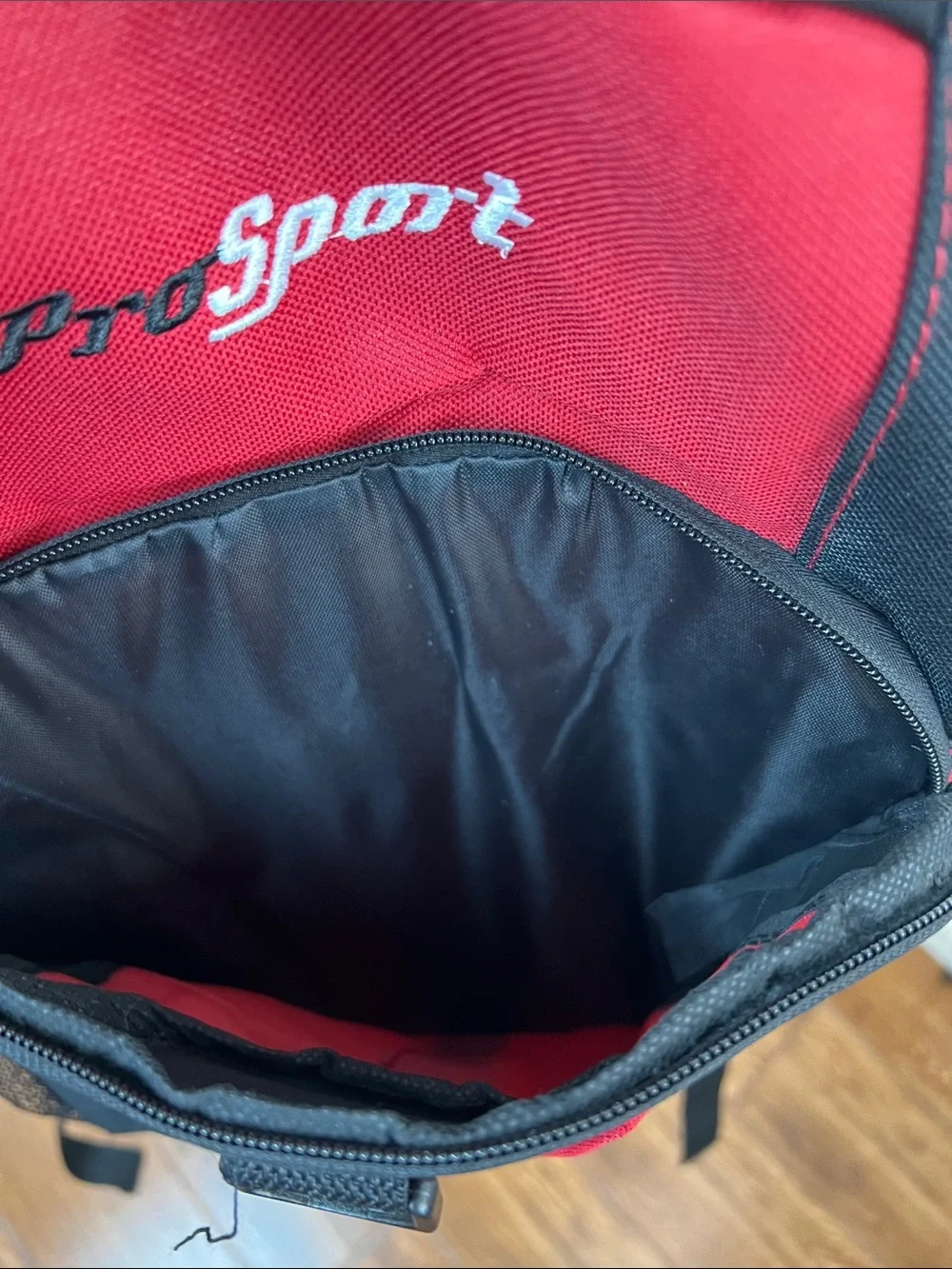 ProSport B2433 Red & Black Backpack School Travel Daypack NWT